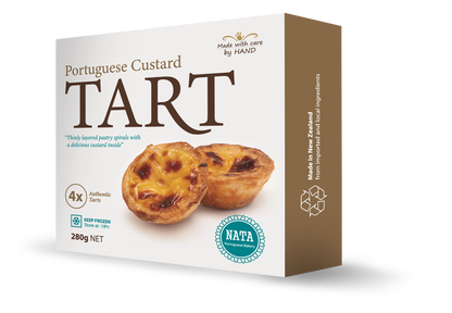 Portuguese Tarts Box of 4 Frozen